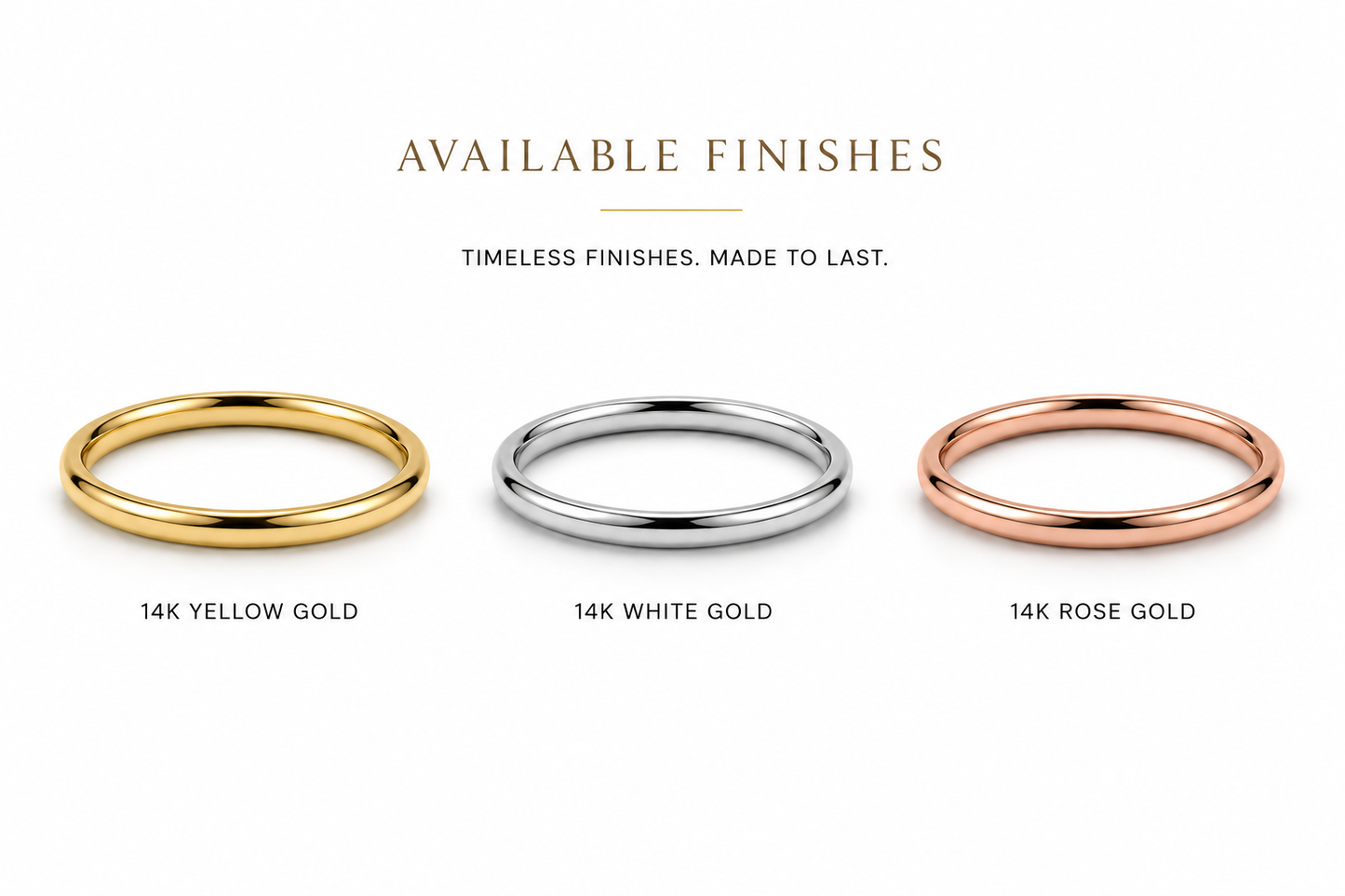 2mm Comfort Fit Wedding Band – 14K Gold