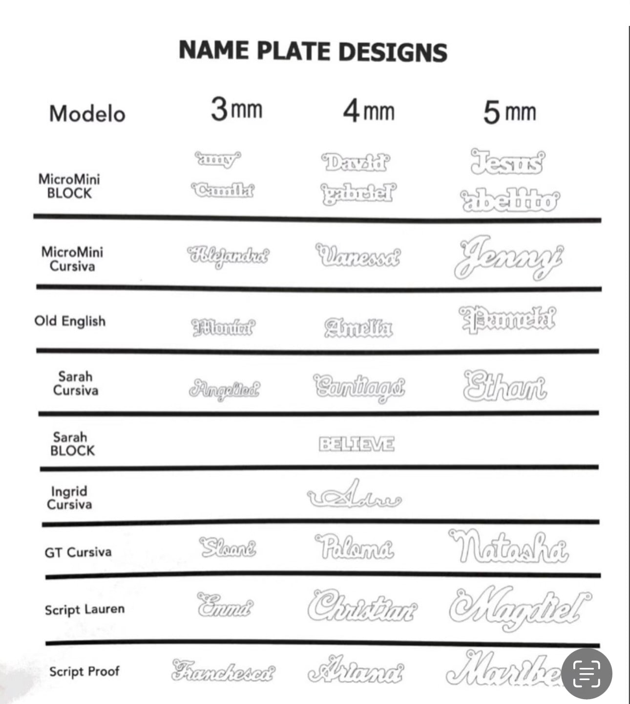 14k Name Plate Chain