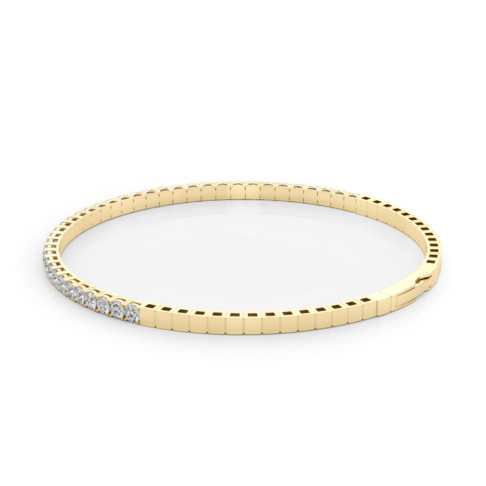 14k Bangle Bracelet (1.9 ct tw)