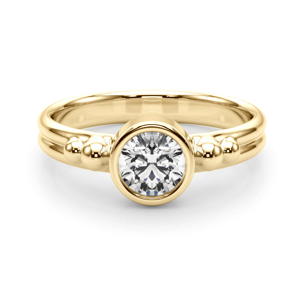 14k Solitair Center Ring Round (0.5ct tw