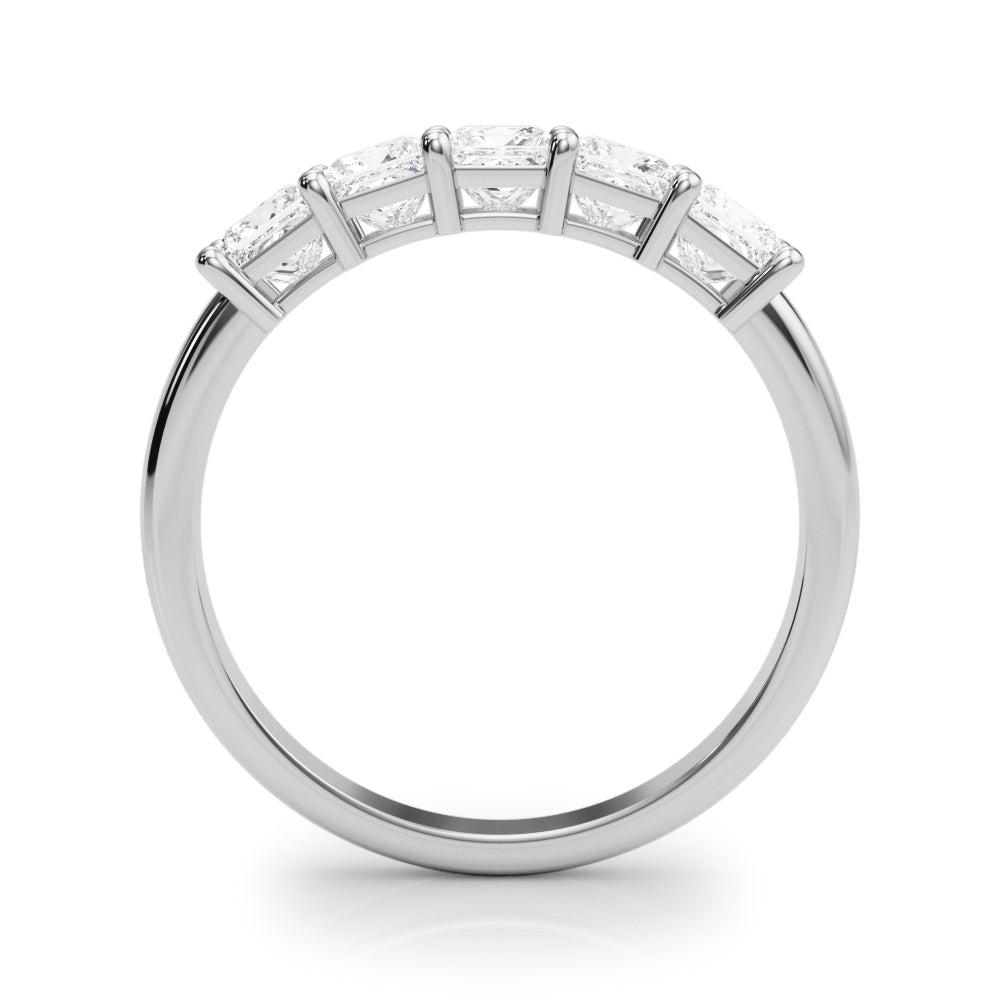 14k 5 Stone Band Princess Cut (1 ct tw)