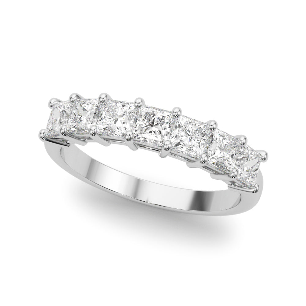 14k 7 Stone Princess Cut Band (.98ct tw)