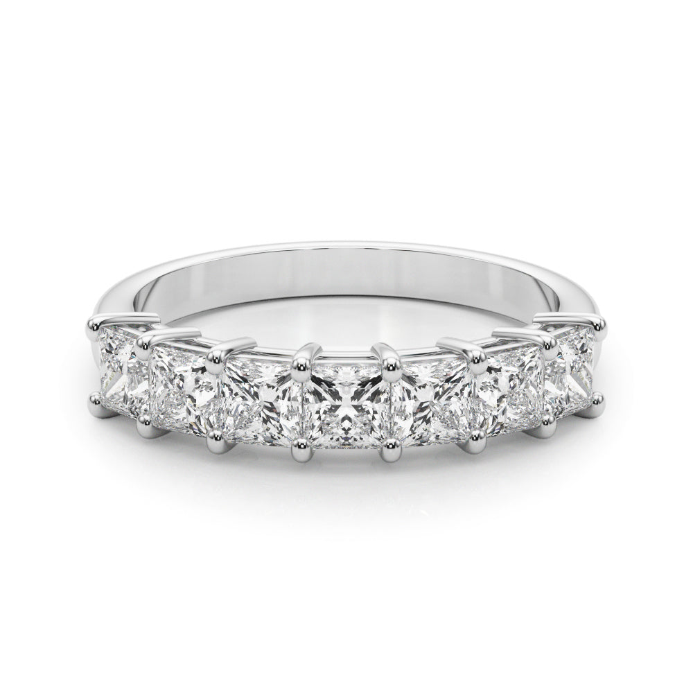14k 7 Stone Princess Cut Band (.98ct tw)