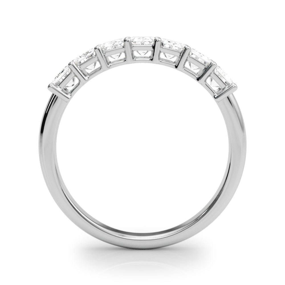 14k 7 Stone Emerald Cut Band (.98ct tw)