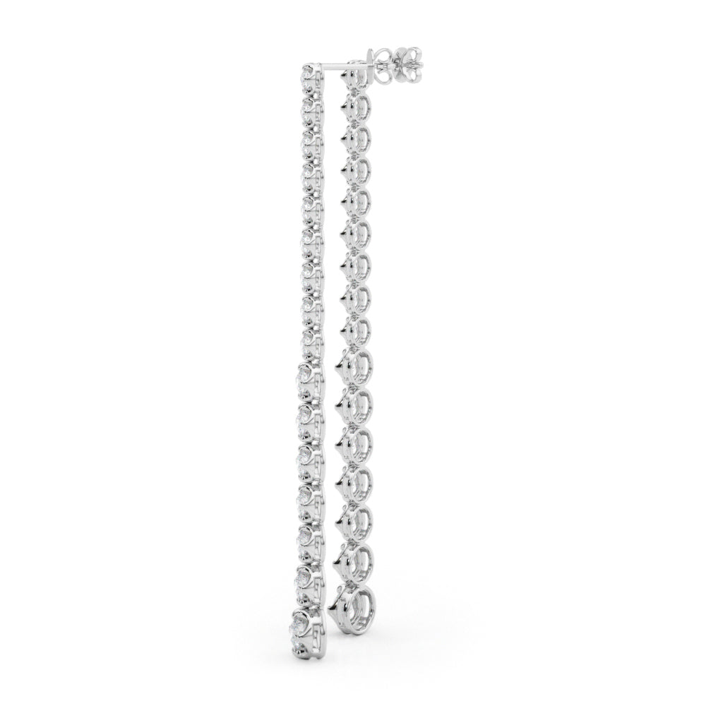14k Tiered Earrings (3.18 ct tw)