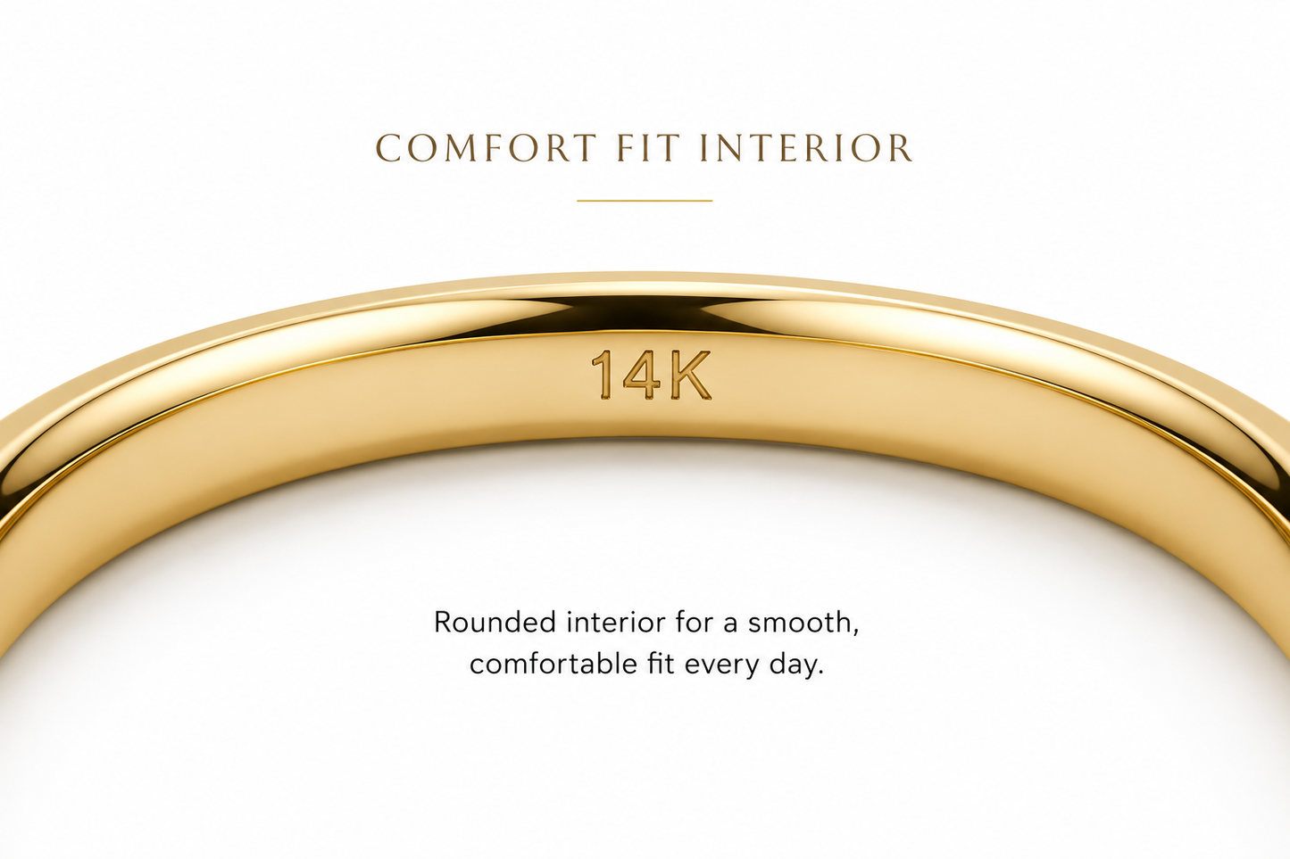 2mm Comfort Fit Wedding Band  – 14K Gold