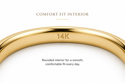 2mm Comfort Fit Wedding Band  – 14K Gold