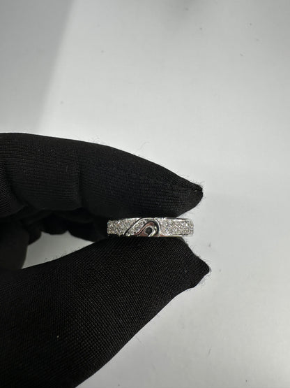 DIAMOND SETTING FOR 18KWG BAND (half way)