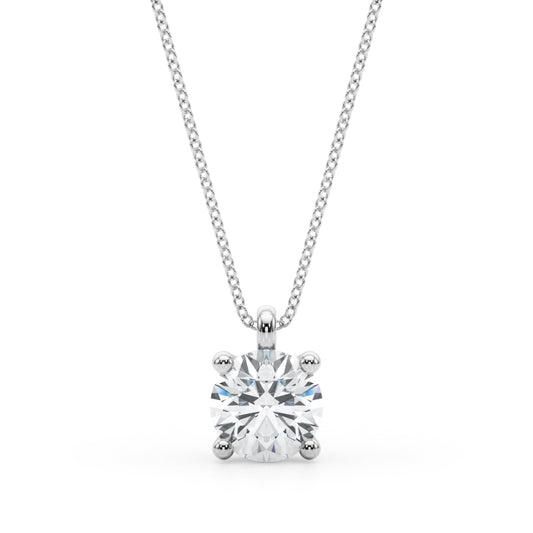 Round Solitaire Pendant 1/2ct