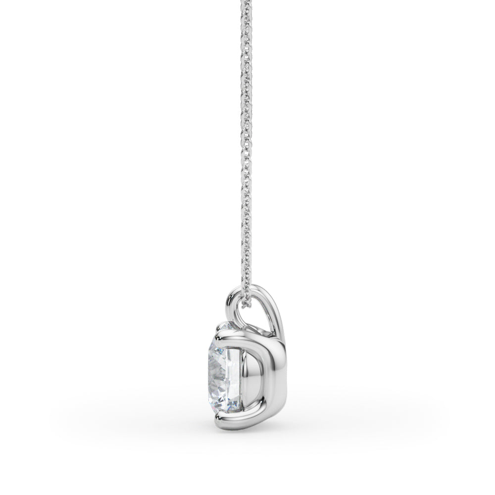 Round Solitaire Pendant 1/2ct