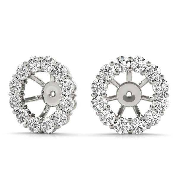 Earring Jacket For 1.0 Ct Center