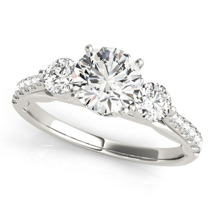 Engagement Rings 3 Stone Round