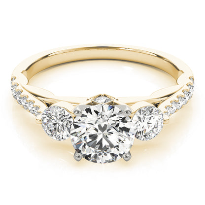 Engagement Rings 3 Stone Round