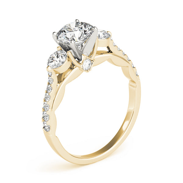 Engagement Rings 3 Stone Round