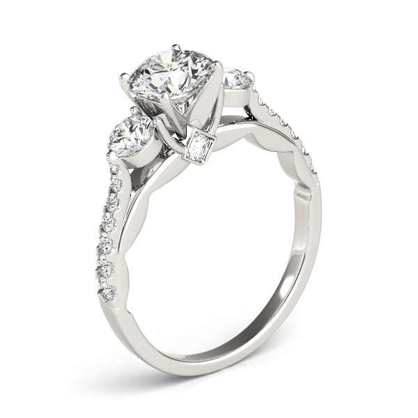 Engagement Rings 3 Stone Round