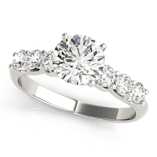 Engagement Rings Single Row Prong Set