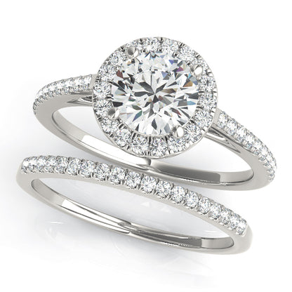 Round Halo Engagement Ring