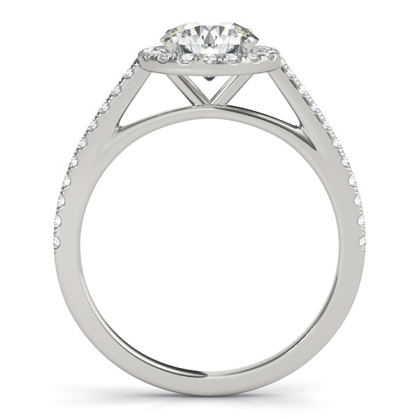 Round Halo Engagement Ring