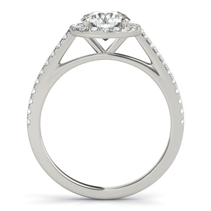 Round Halo Engagement Ring