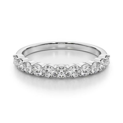 Straight Diamond Wedding Band