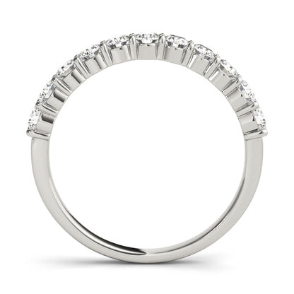 Straight Diamond Wedding Band