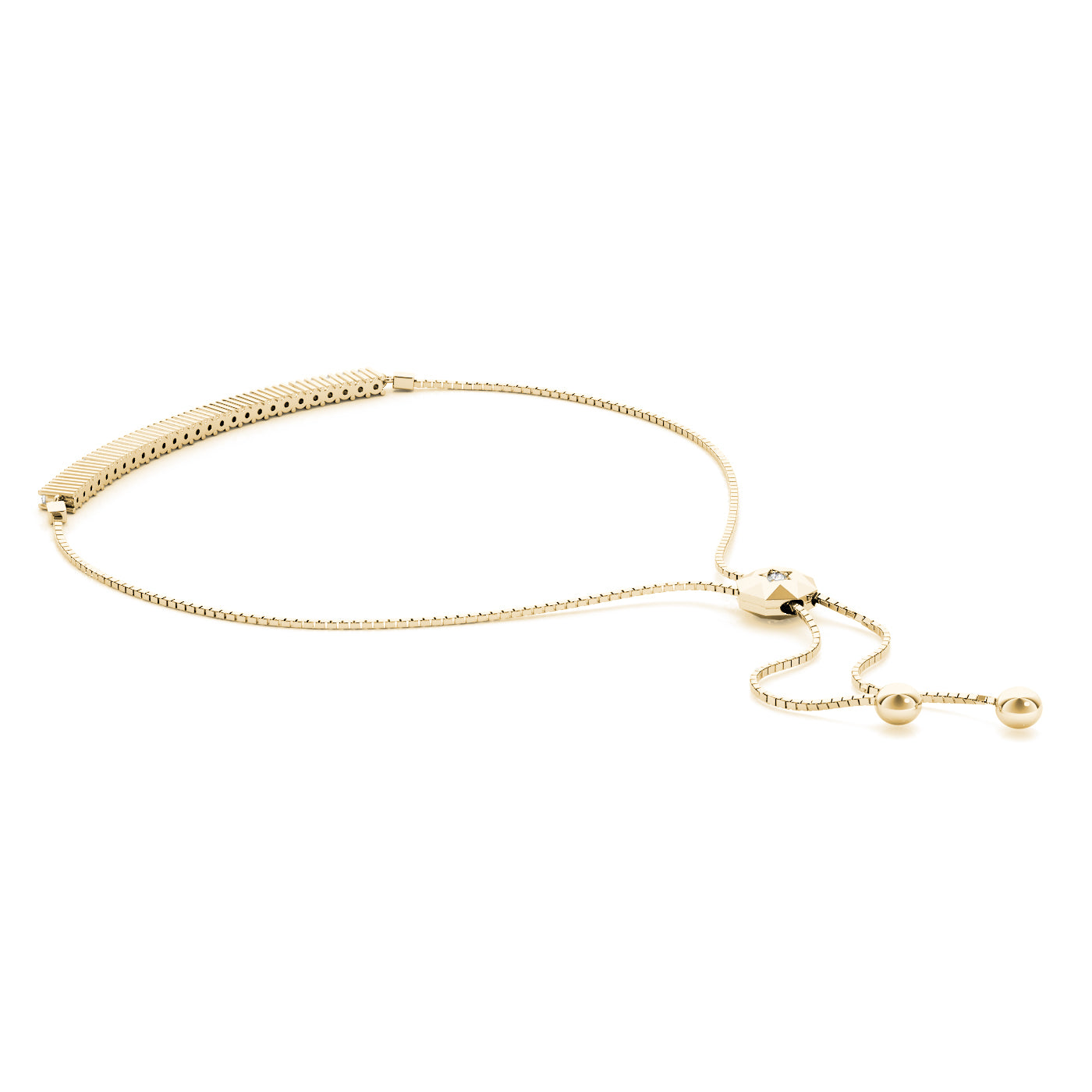 14k Diamond Adjustable Bracelet