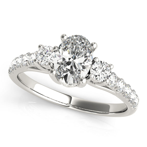 Engagement Rings 3 Stone Oval