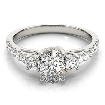 Engagement Rings 3 Stone Oval