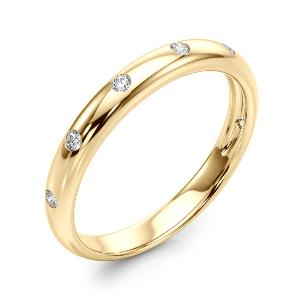 Wedding Bands Bezel Set