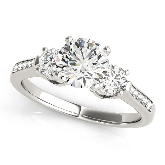 Engagement Rings 3 Stone Round