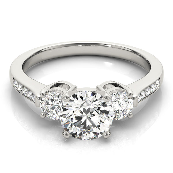 Engagement Rings 3 Stone Round