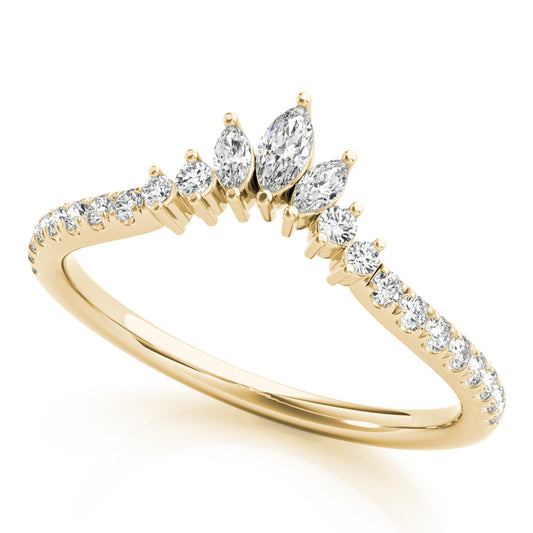 Fashion Ring Marquise And Round