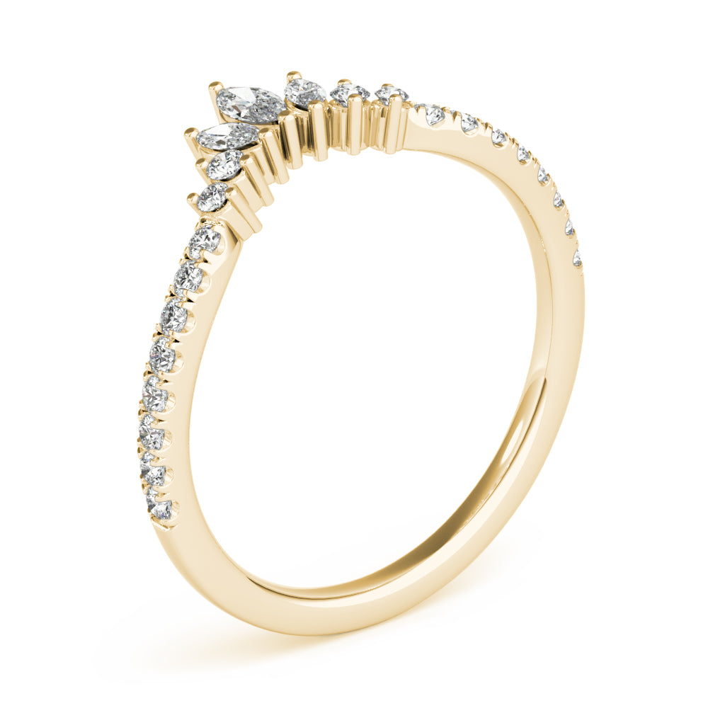 Fashion Ring Marquise And Round