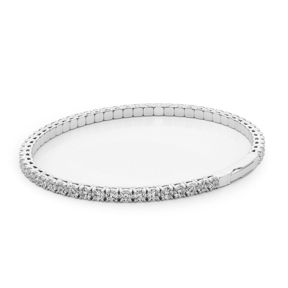 14k Flexible Eternity Bangle (3.92ct tw)