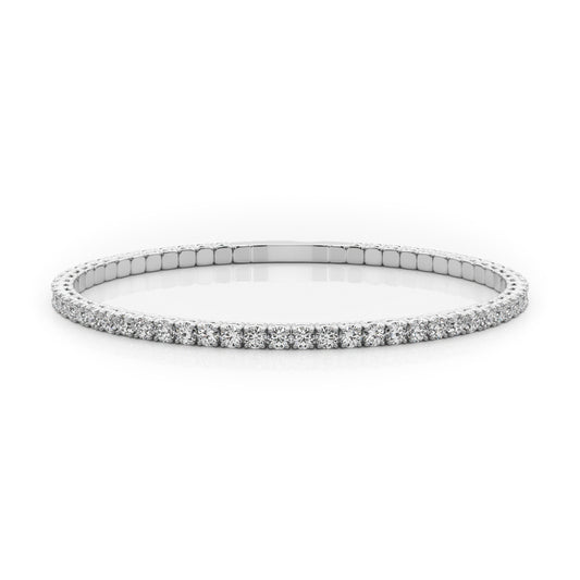 14k Flexible Eternity Bangle (3.92ct tw)