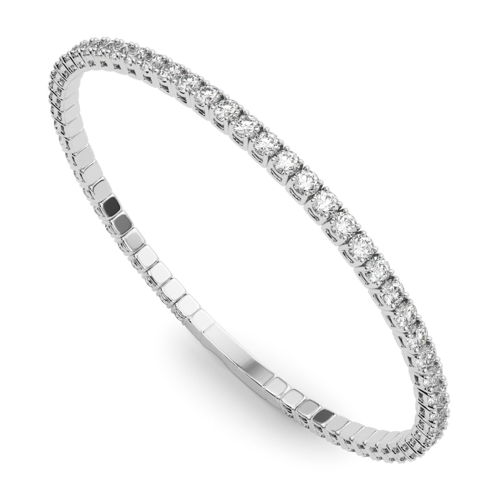 14k Flexible Eternity Bangle (3.92ct tw)