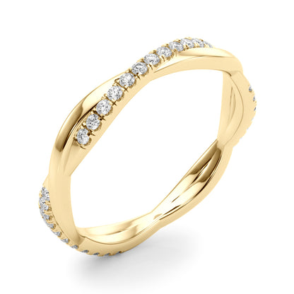 14k Diamond Twisted Band (0.2ct tw)