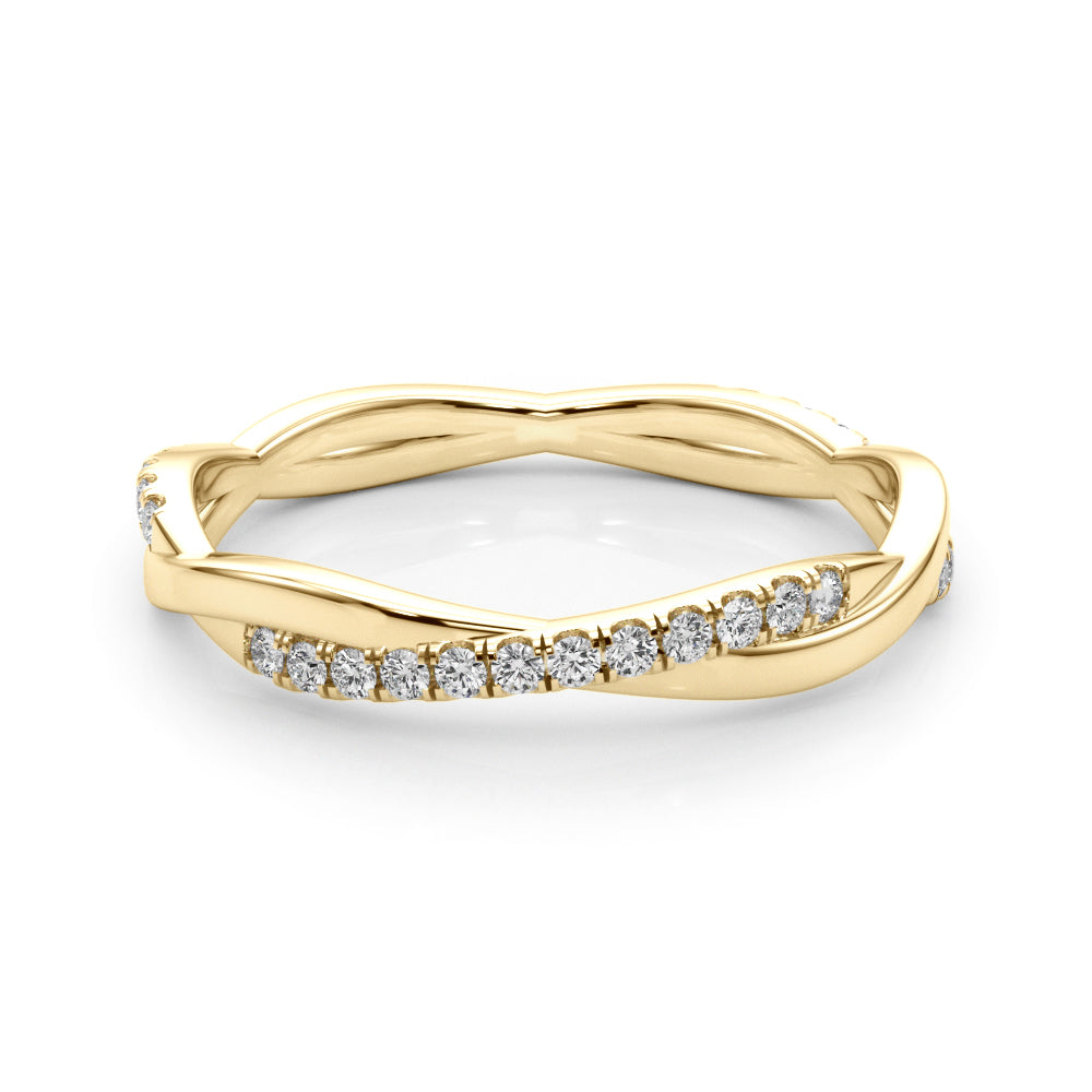 14k Diamond Twisted Band (0.2ct tw)