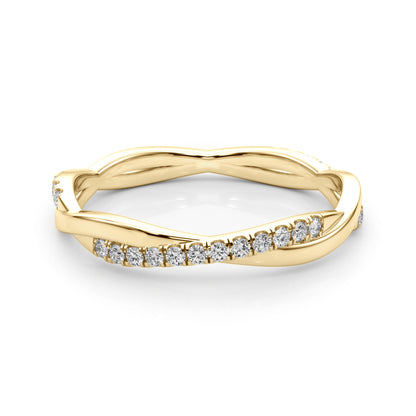 14k Diamond Twisted Band (0.2ct tw)