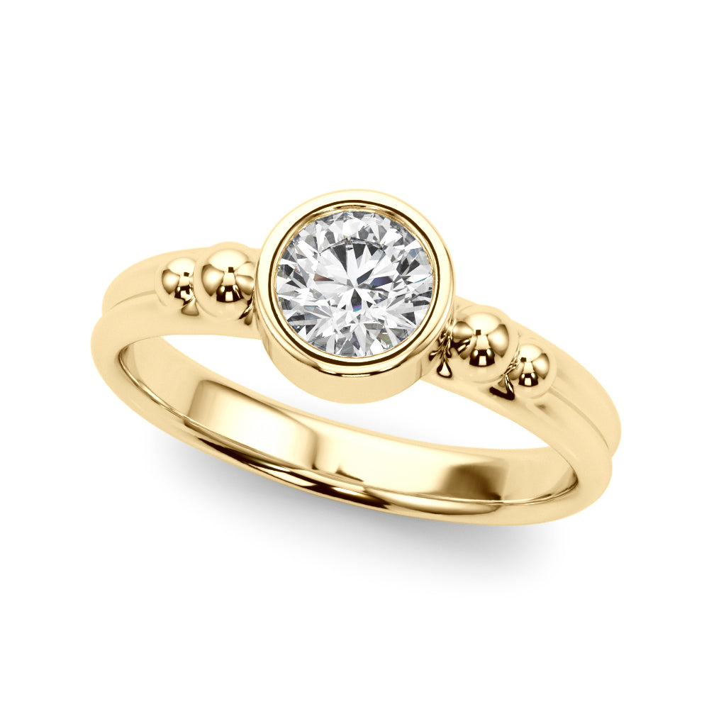 14k Solitair Center Ring Round (0.5ct tw