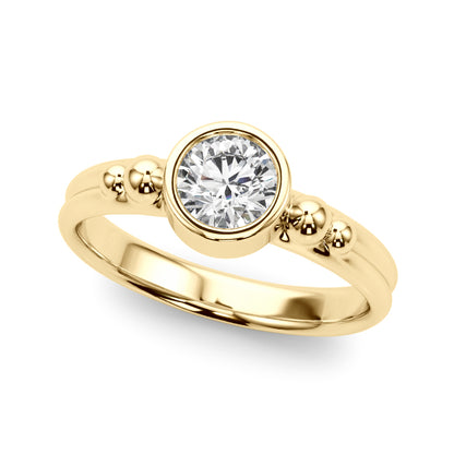 14k Solitair Center Ring Round (0.5ct tw