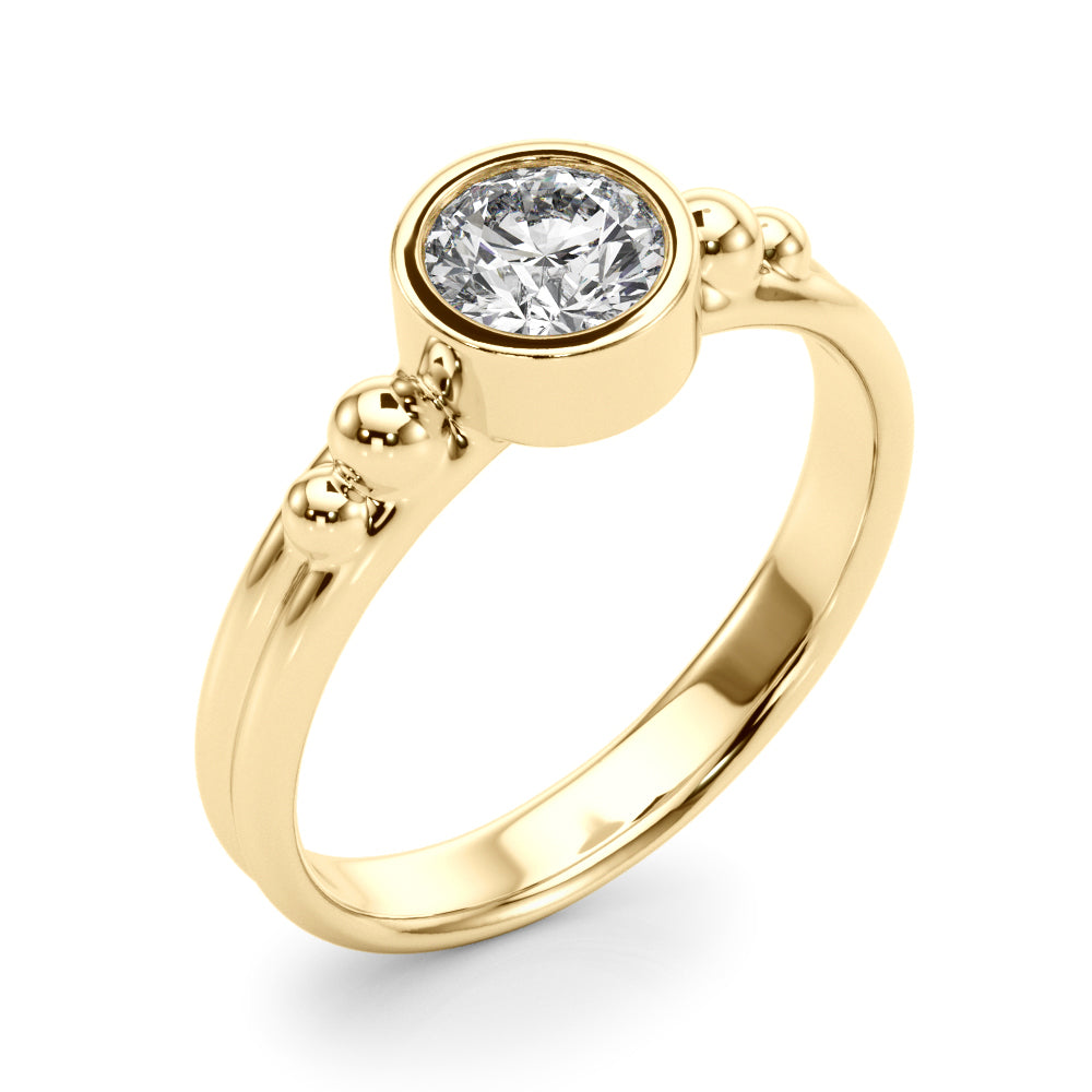 14k Solitair Center Ring Round (0.5ct tw