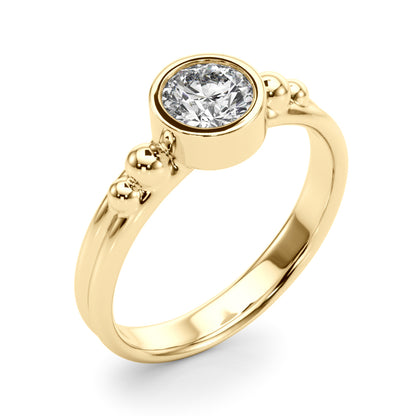 14k Solitair Center Ring Round (0.5ct tw