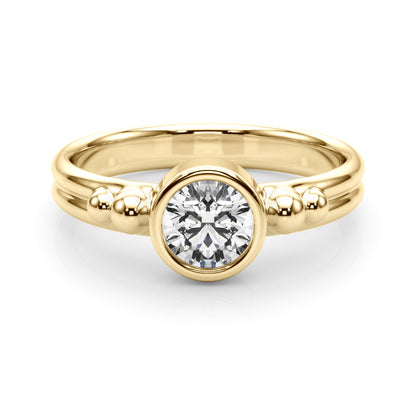 14k Solitair Center Ring Round (0.5ct tw