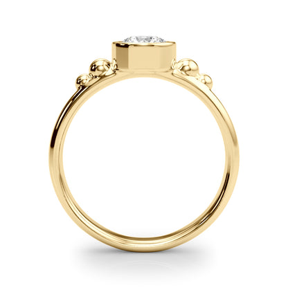 14k Solitair Center Ring Round (0.5ct tw