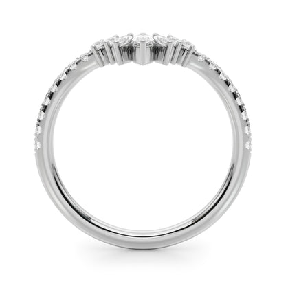 14k Fashion Ring Marquise & Round (0.35ct tw)