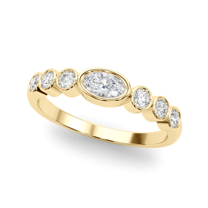 14k Oval Center Ring (0.49ct tw)