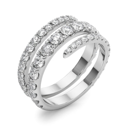 Lab Grown Diamond Split Shank Swirl Band