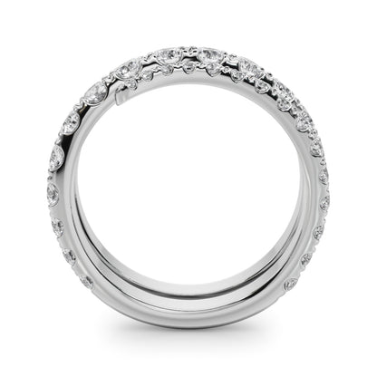 Lab Grown Diamond Split Shank Swirl Band