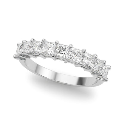 14k 9 Stone Princess Cut Band (.99ct tw)